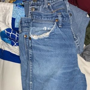 Distressed Wrangler Jeans